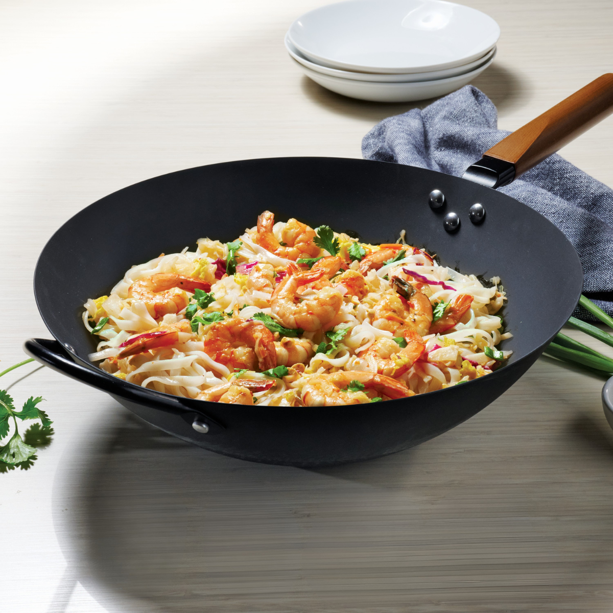 Tramontina 36cm Carbon Steel Wok