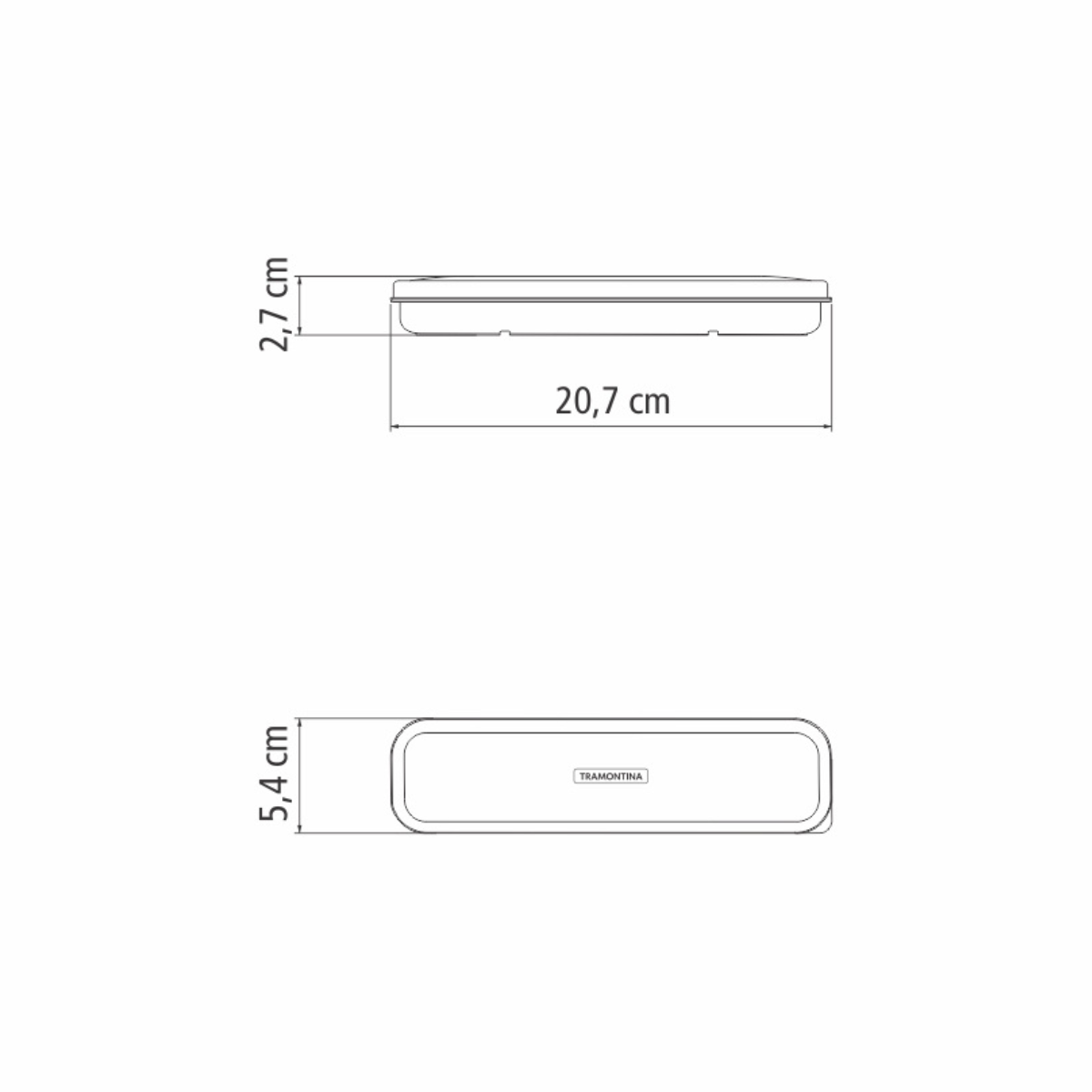 Tramontina By Me Blue Travel Tableware Set with Case, 4 Pcs, Stainless Steel