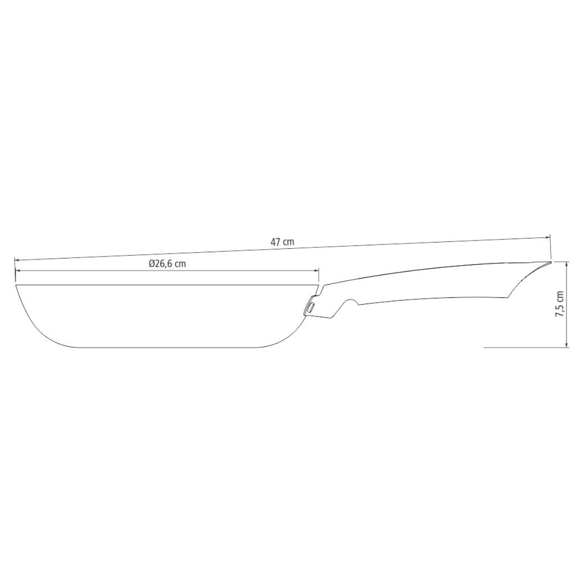 Tramontina Trento 26cm Frying Pan, Enameled Cast Iron, Induction