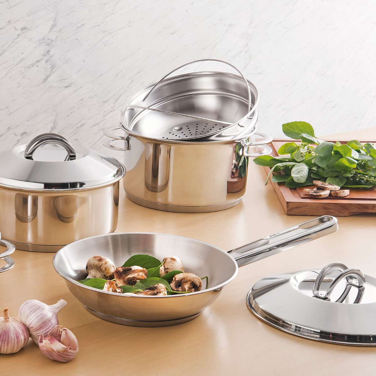 Tramontina Allegra Frying Pan, 18/10 Stainless Steel, Induction