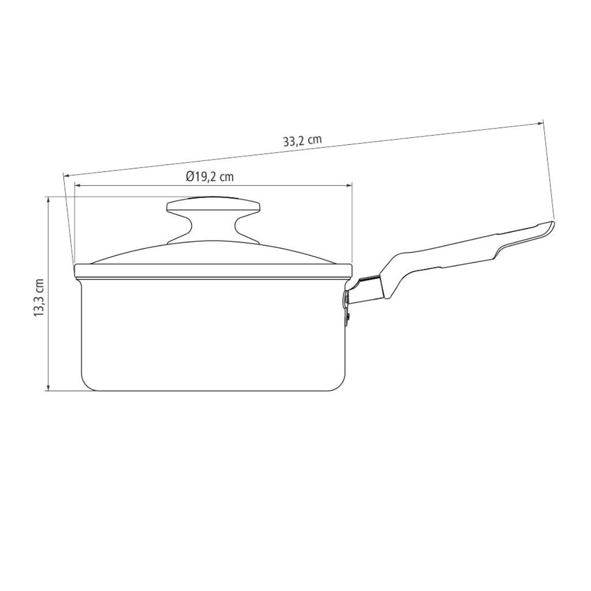 Tramontina Loreto Sauce Pan with Lid, Non-stick