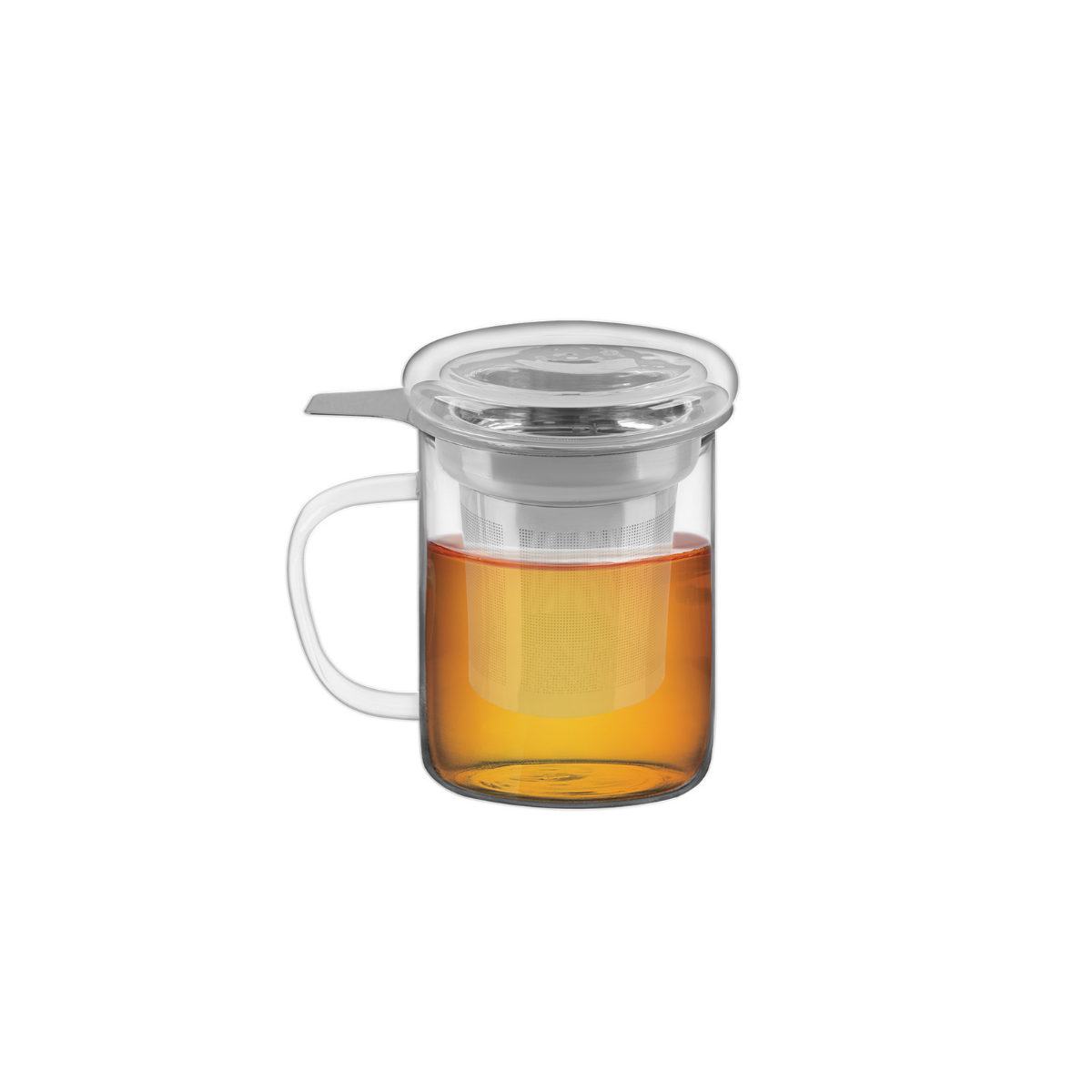 Tramontina 350ml Glass Mug with Tea Infuser