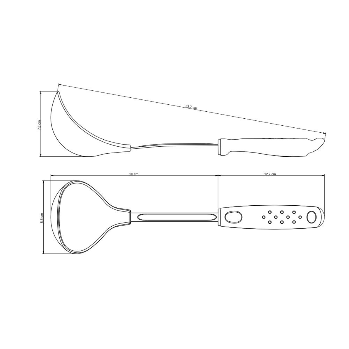Tramontina Utilita Nylon Ladle, Polypropylene