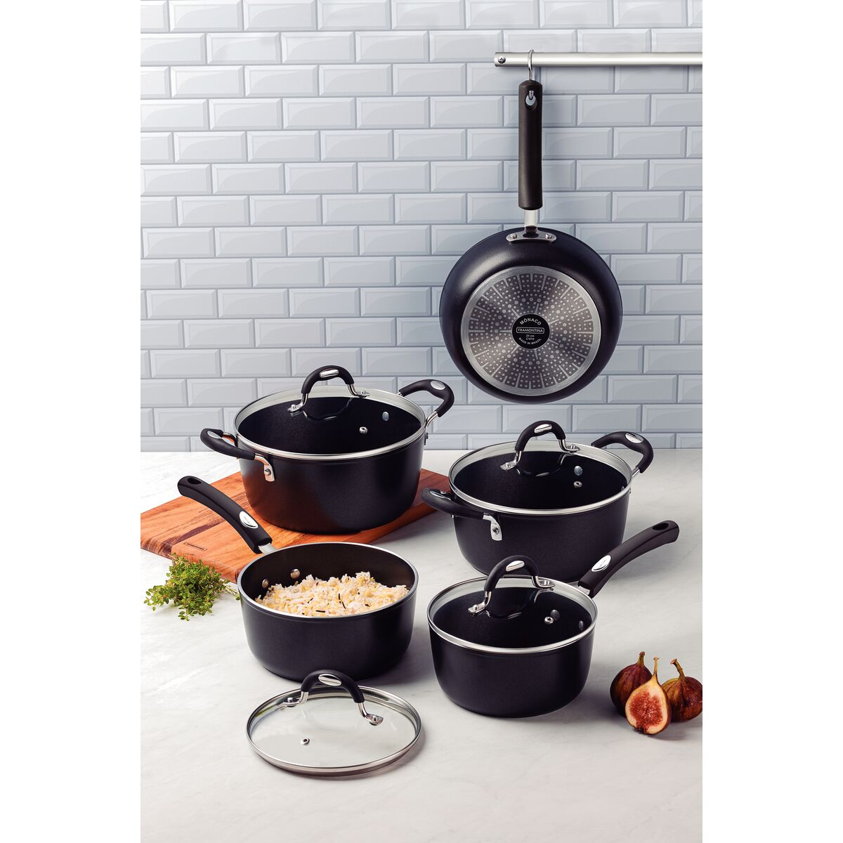 Tramontina Monaco 18cm Sauce Pan with Lid, Non-stick, Induction