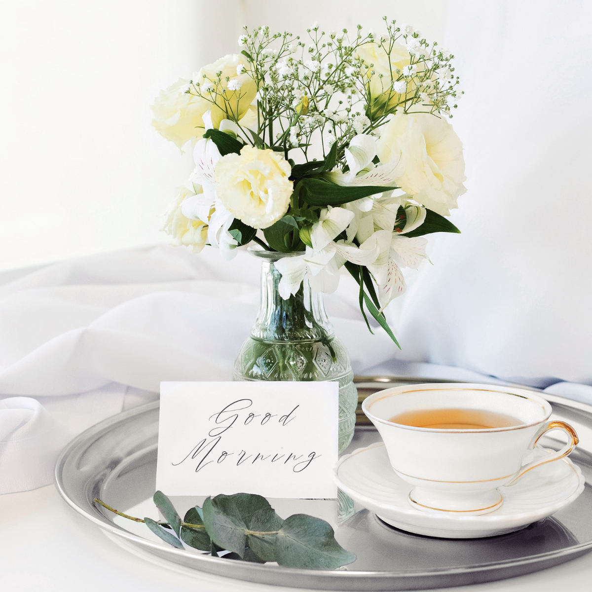 Tramontina Cosmos 30cm Round Tray, Stainless Steel