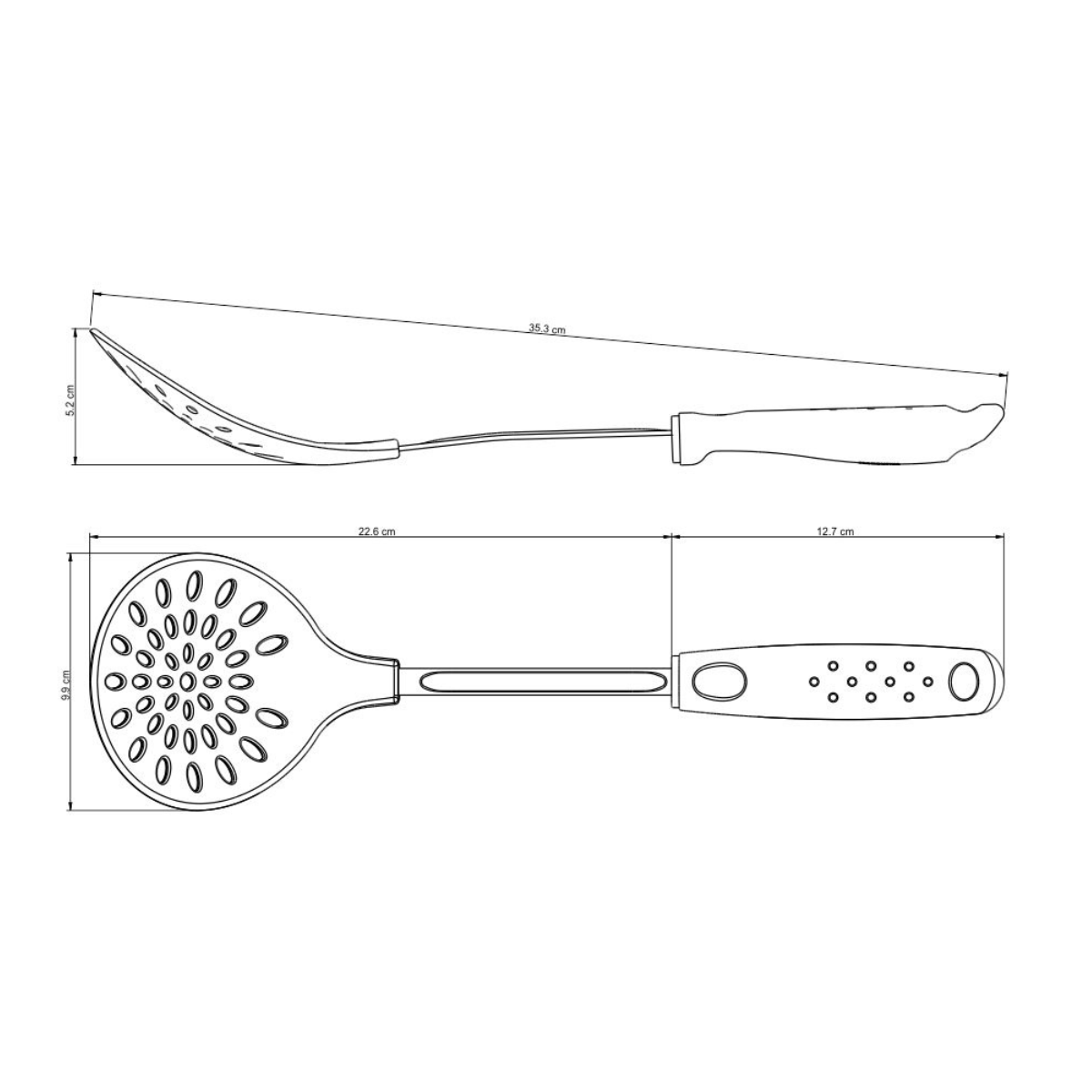 Tramontina Utilita Nylon Skimmer, Polypropylene