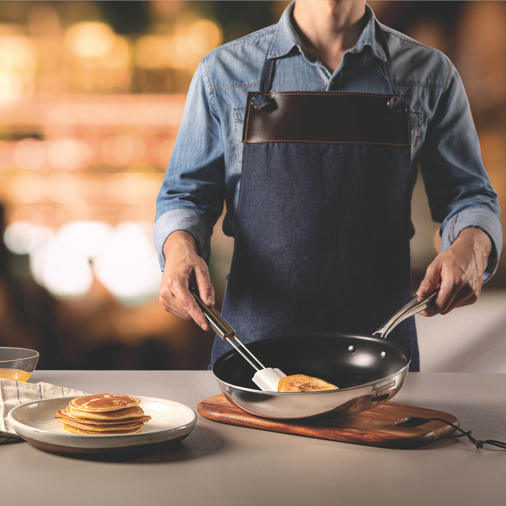 Tramontina Grano Frying Pan, Non-Stick, 18/10 Stainless Steel, Induction