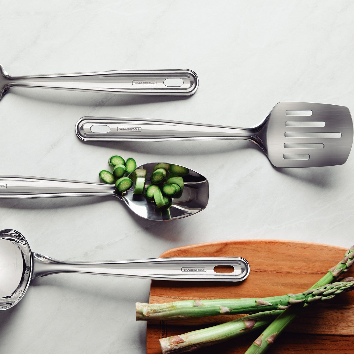 Tramontina Extrata Utensils, Stainless Steel