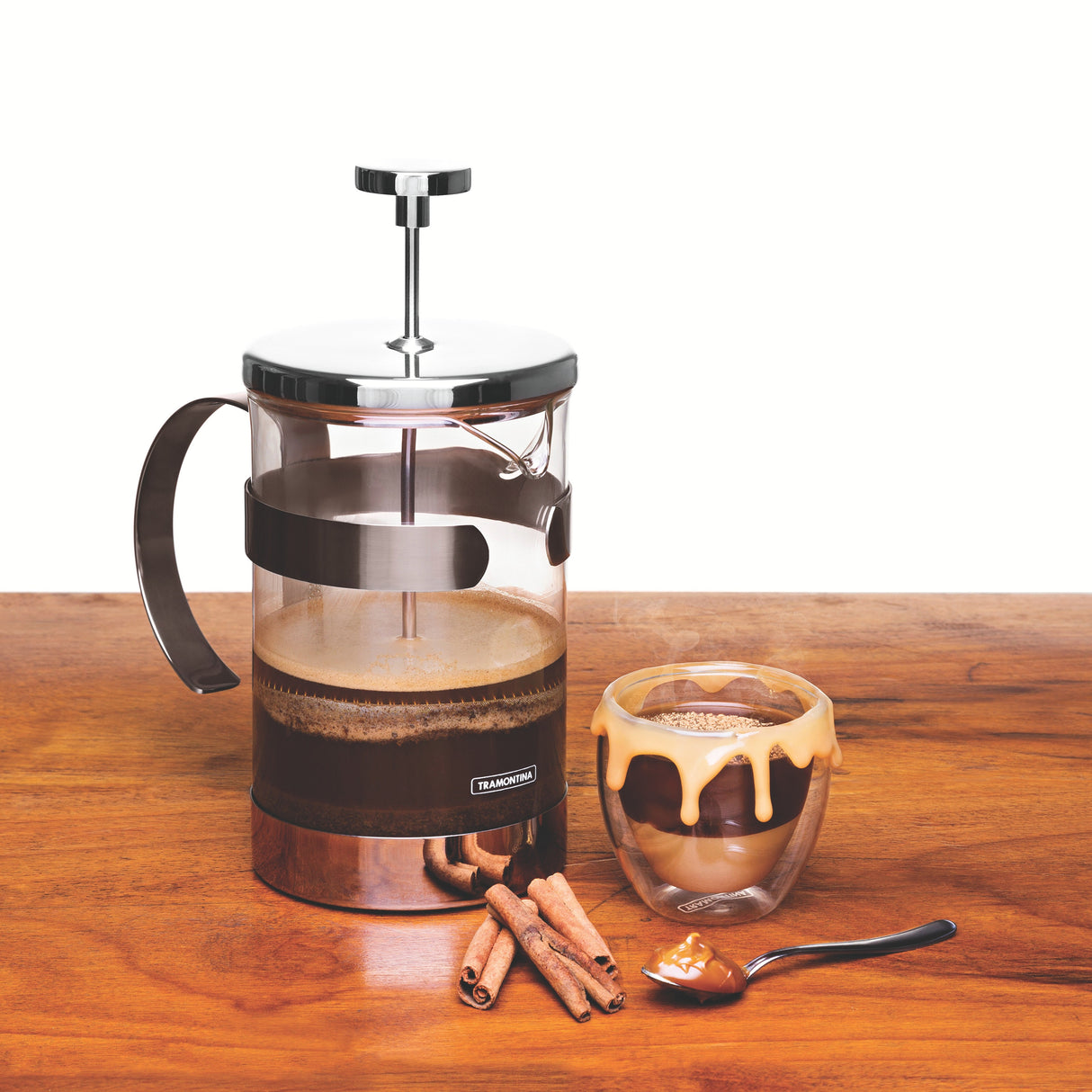 Tramontina Double-Walled Glass Coffee Cup Set, 2 Pcs