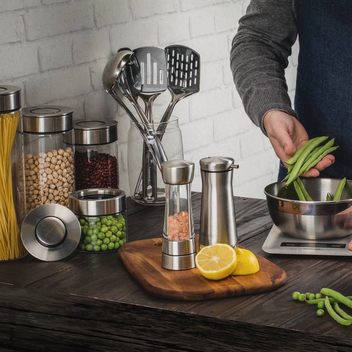 Tramontina Extrata Utensils, Stainless Steel