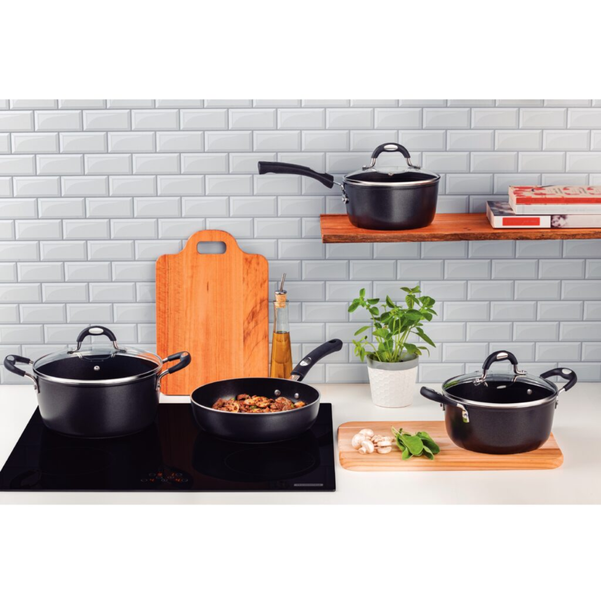 Tramontina Monaco 18cm Sauce Pan with Lid, Non-stick, Induction