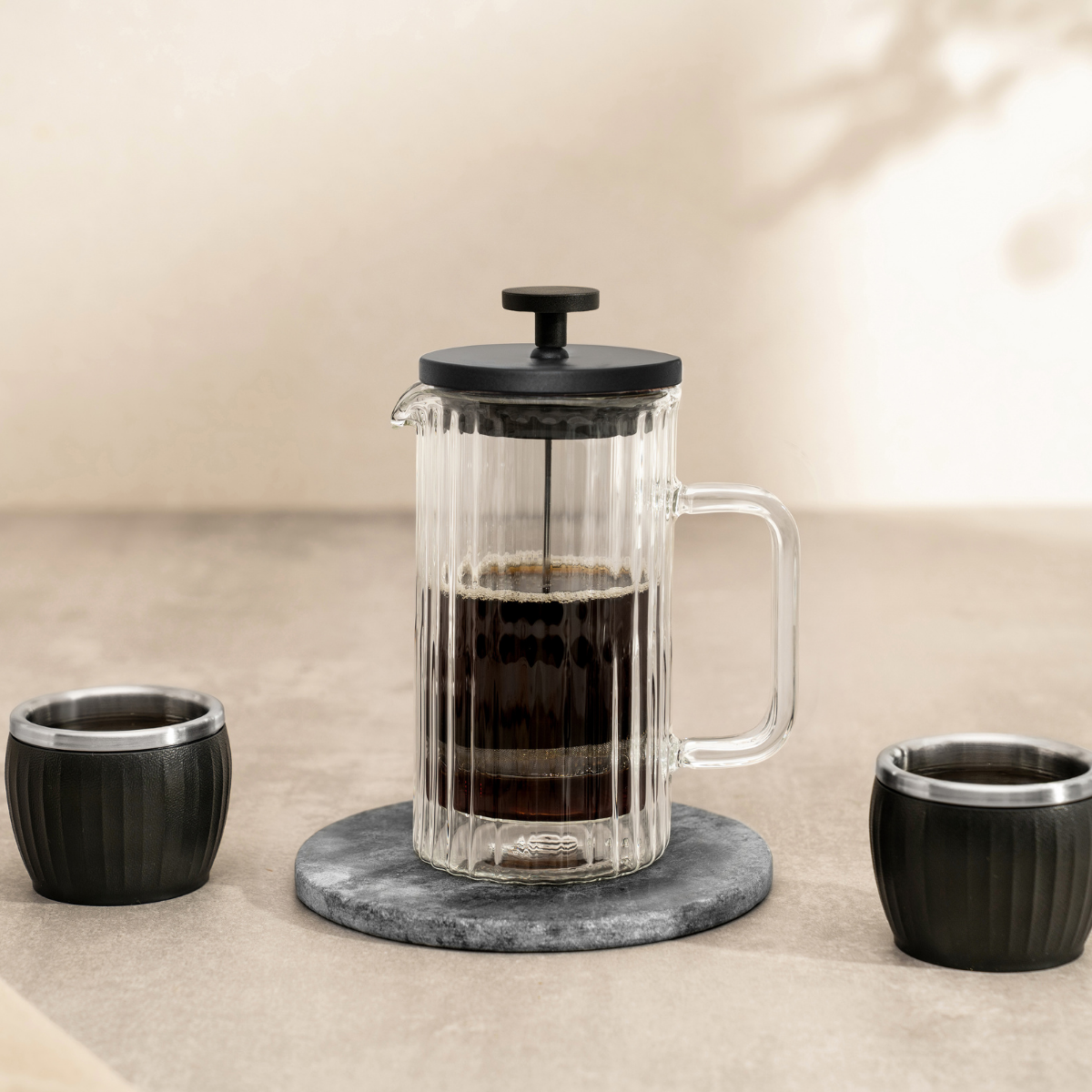 Tramontina 600ml French Press Coffee Maker, Borosilicate Glass