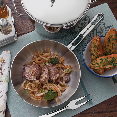 Tramontina Allegra 7 Piece Cookware Set, Induction, Stainless Steel