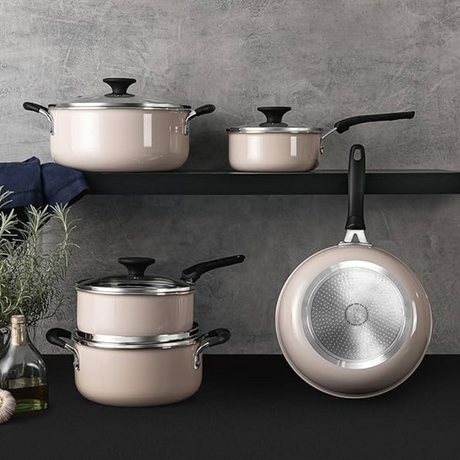 Tramontina Tunis 18cm Sauce Pan, Ceramic/Non- stick/Aluminium/ Induction