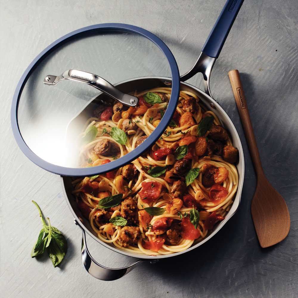 Tramontina All-In-One Plus 30cm 7 Pcs Wok Pan Set, Ceramic/Induction/Aluminium