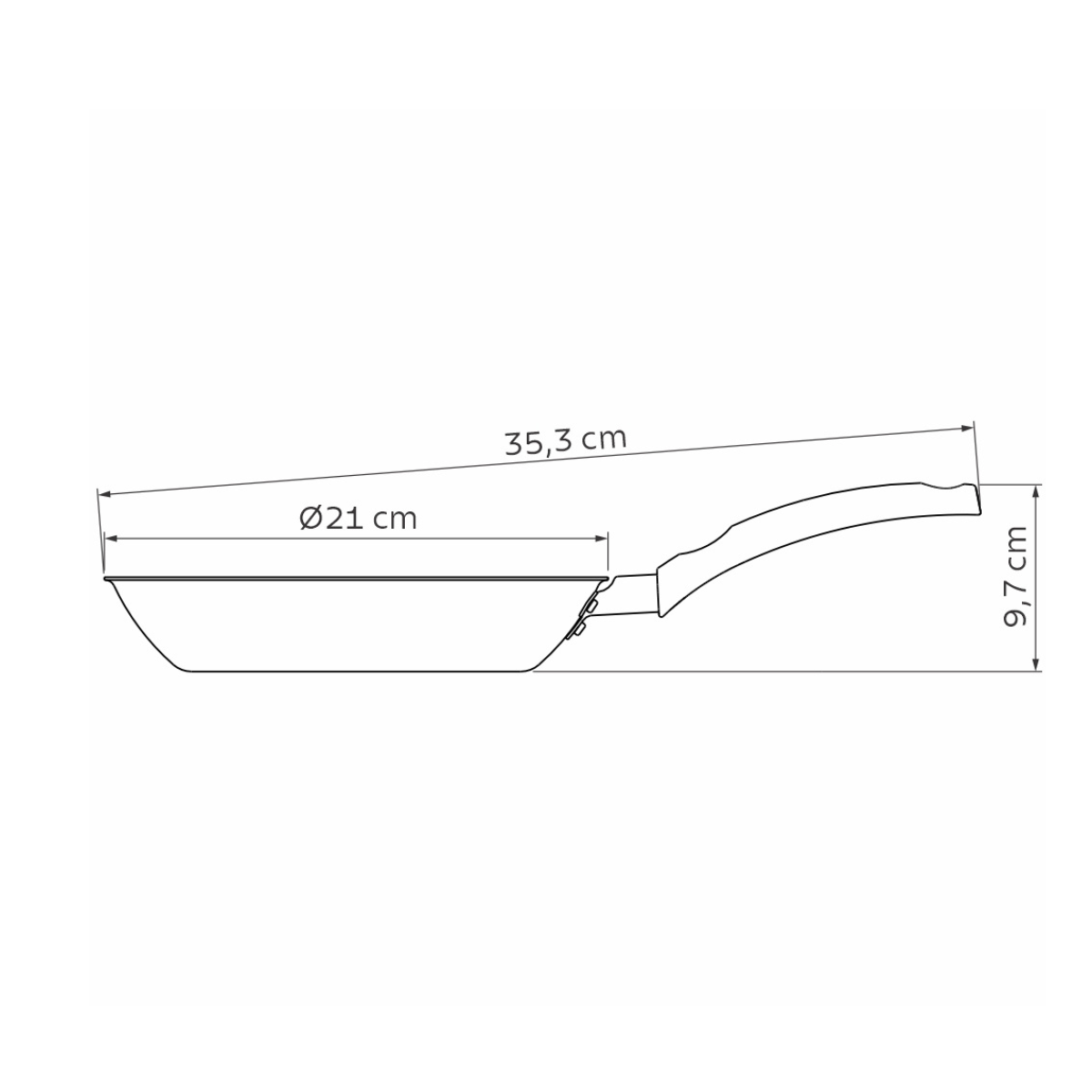 Tramontina Turim 20cm Frying Pan, Non-stick