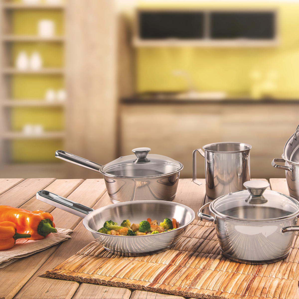 Tramontina Allegra Frying Pan, 18/10 Stainless Steel, Induction
