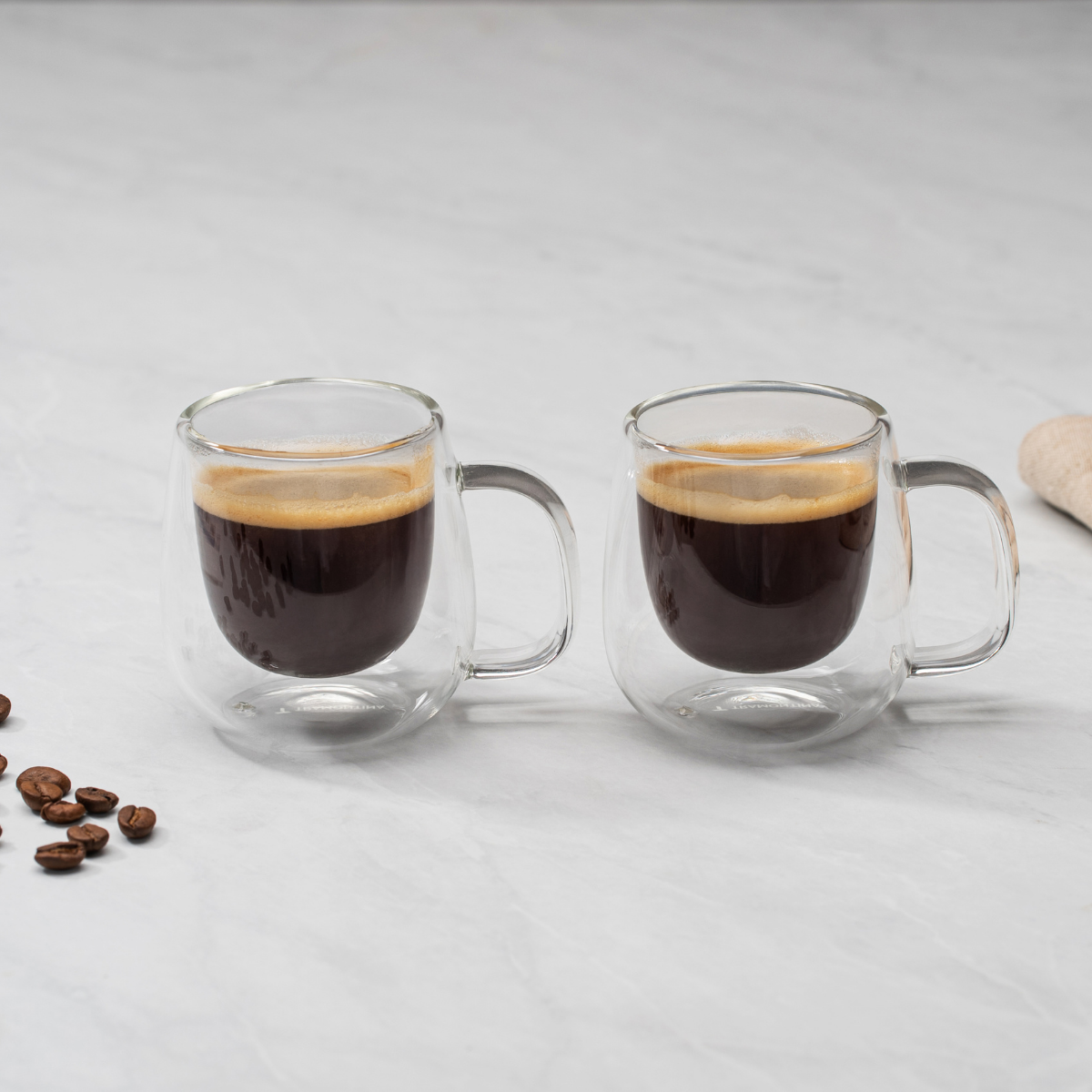 Tramontina 2pc Double-Walled Tea/Coffee Cup Set