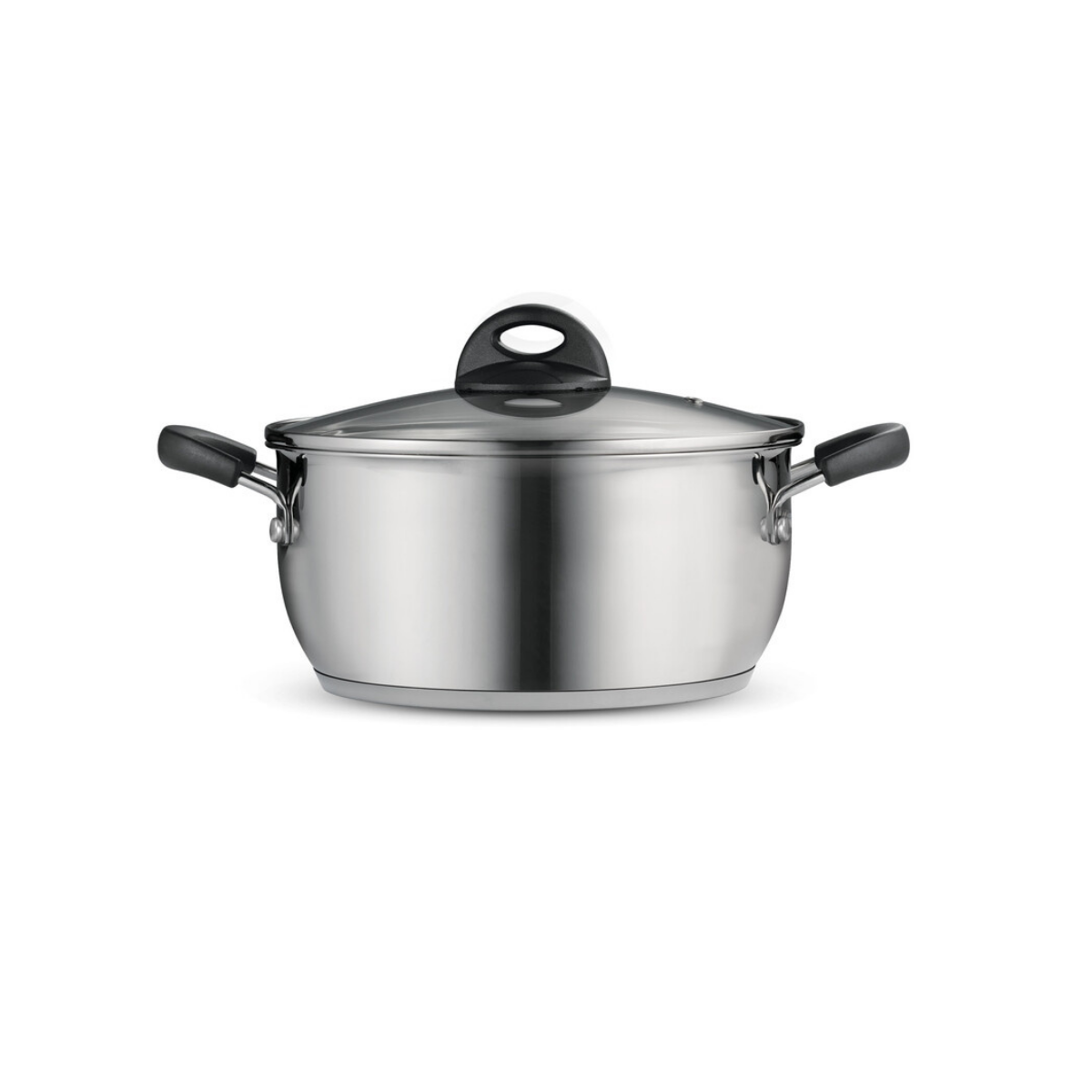 Tramontina Everyday 24cm Casserole, 18/10 Stainless Steel/Induction