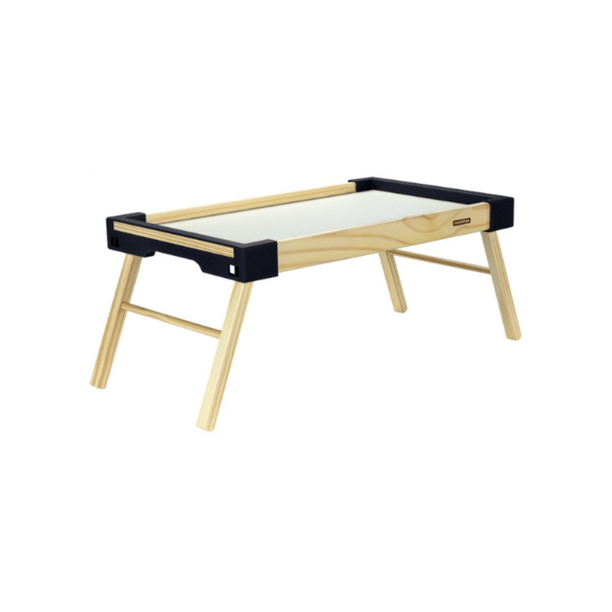 Tramontina Serving Tray in Solid Wood and Folding Feet, Bed tray