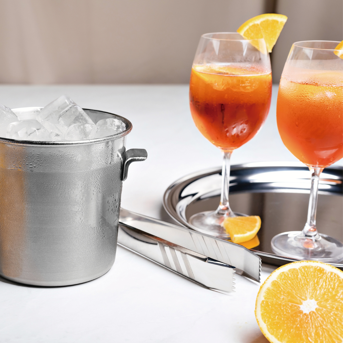 Tramontina Cosmos 30cm Round Tray, Stainless Steel