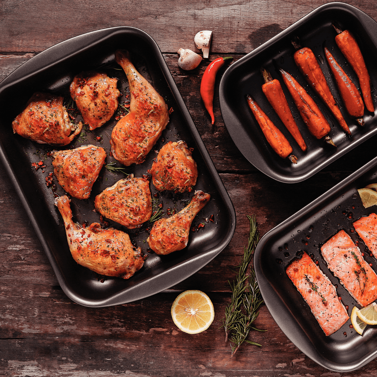 Tramontina Brasil 28cm Deep Roasting Pan, Non-Stick