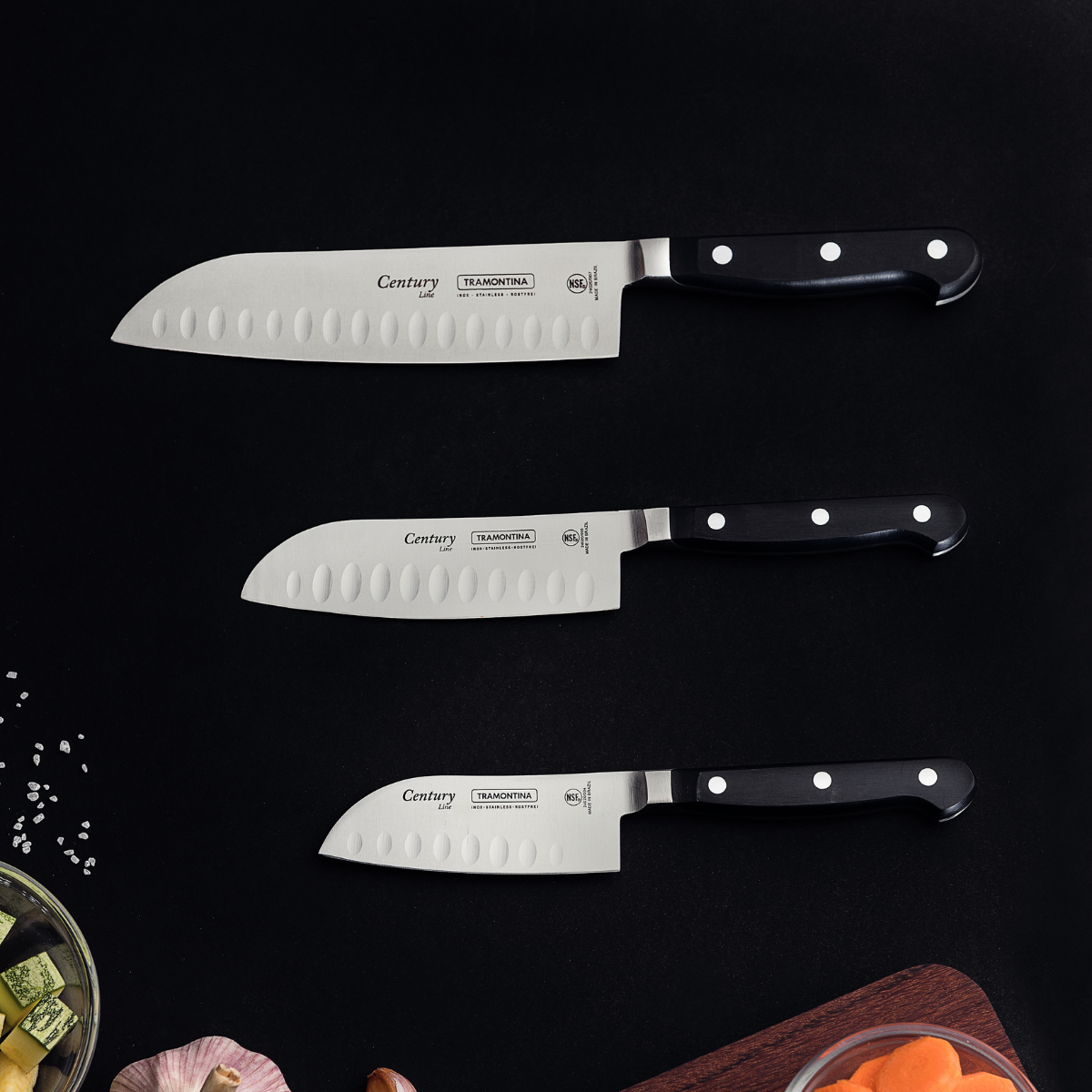 Tramontina Century 7" Santoku Knife, Stainless Steel