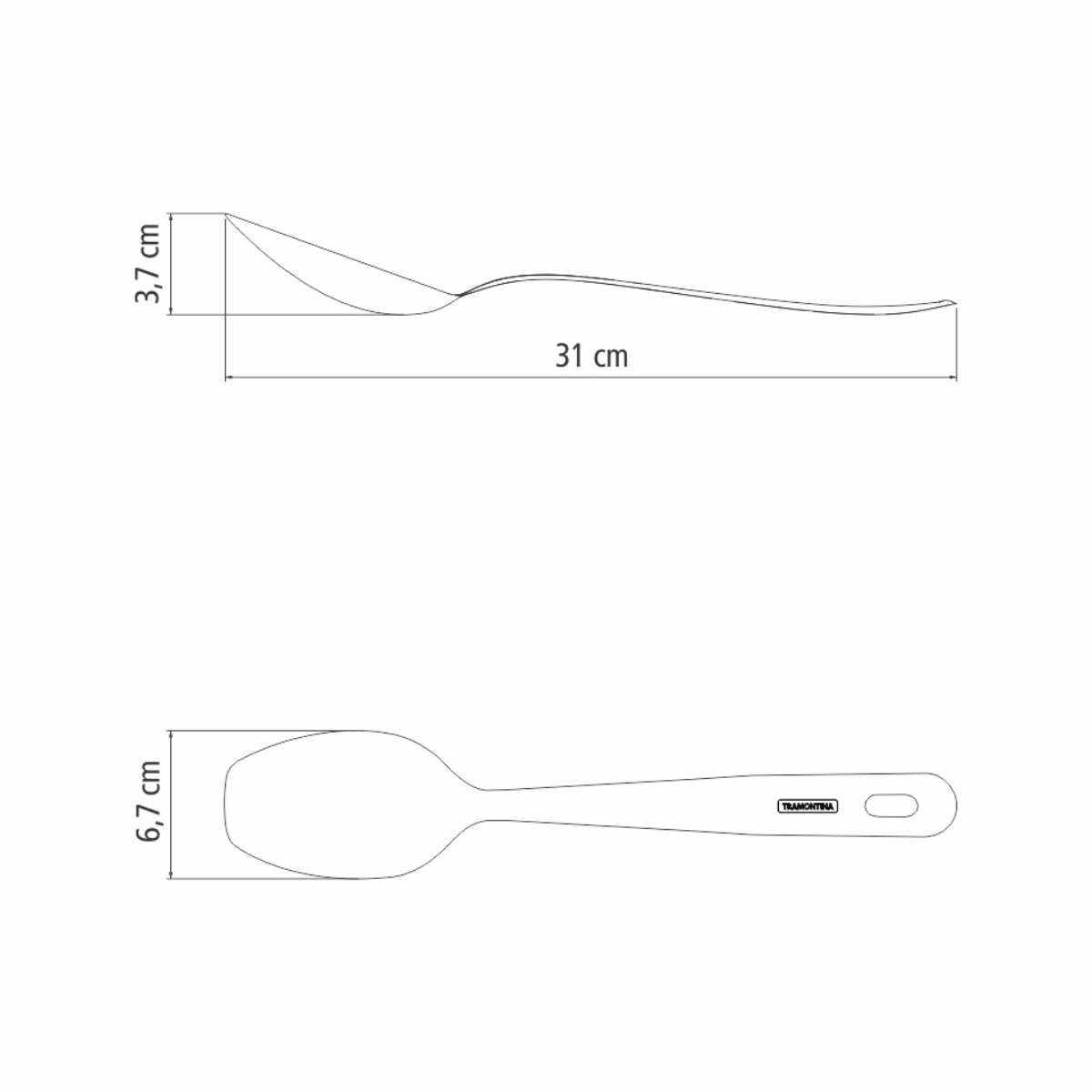 Tramontina Extrata Utensils, Stainless Steel