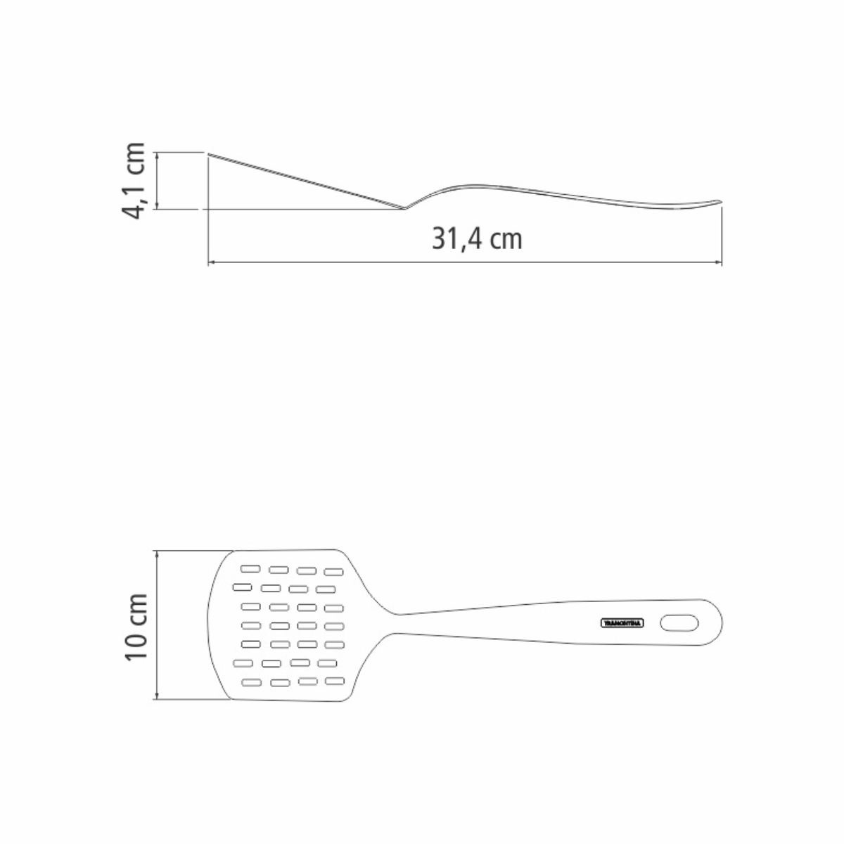 Tramontina Extrata Utensils, Stainless Steel