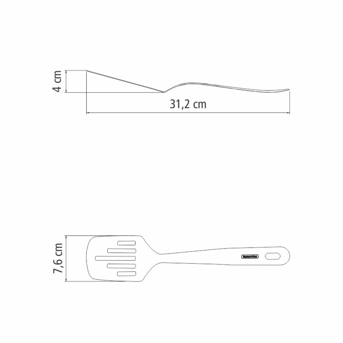 Tramontina Extrata Utensils, Stainless Steel