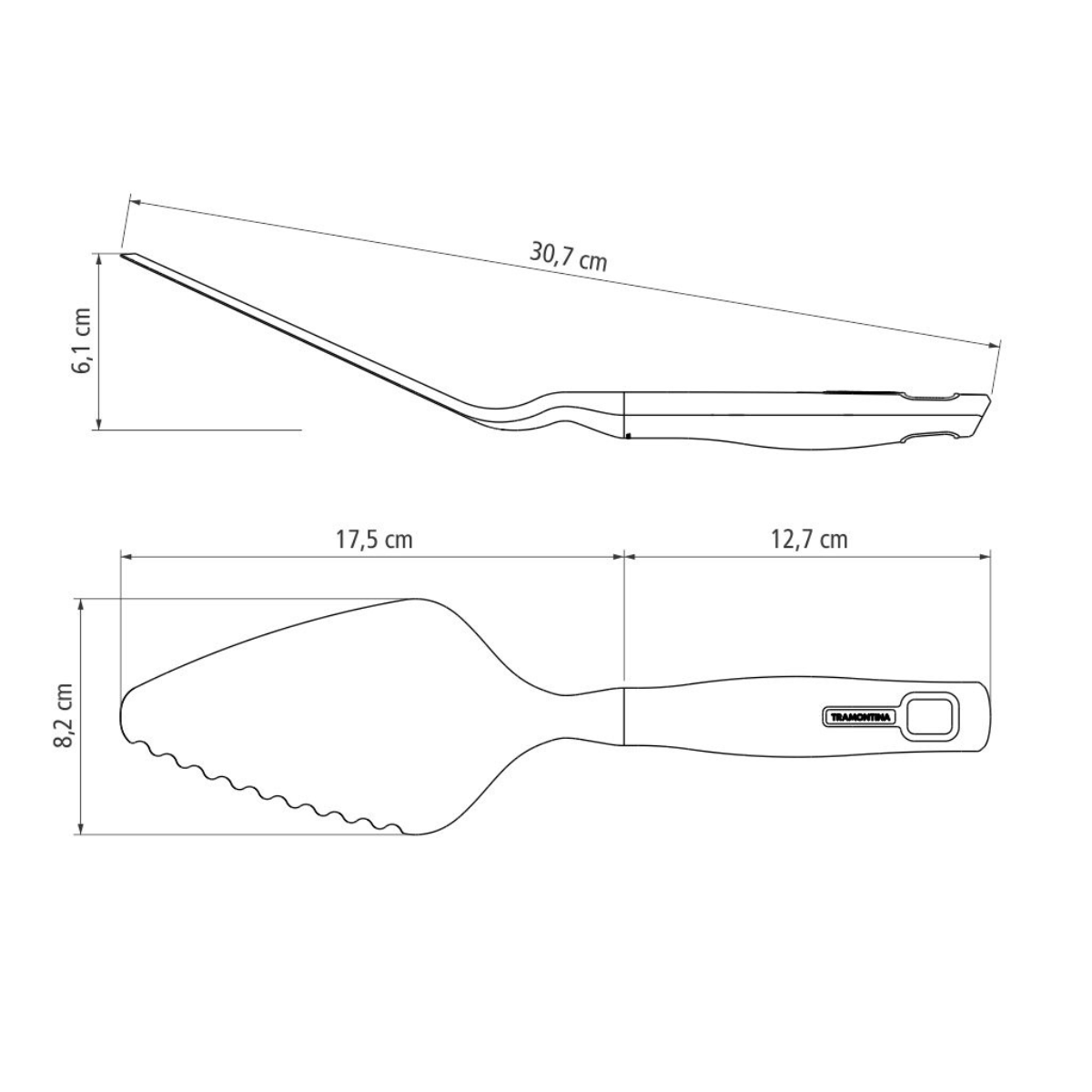 Tramontina Verano Cake Pizza Server, Stainless Steel