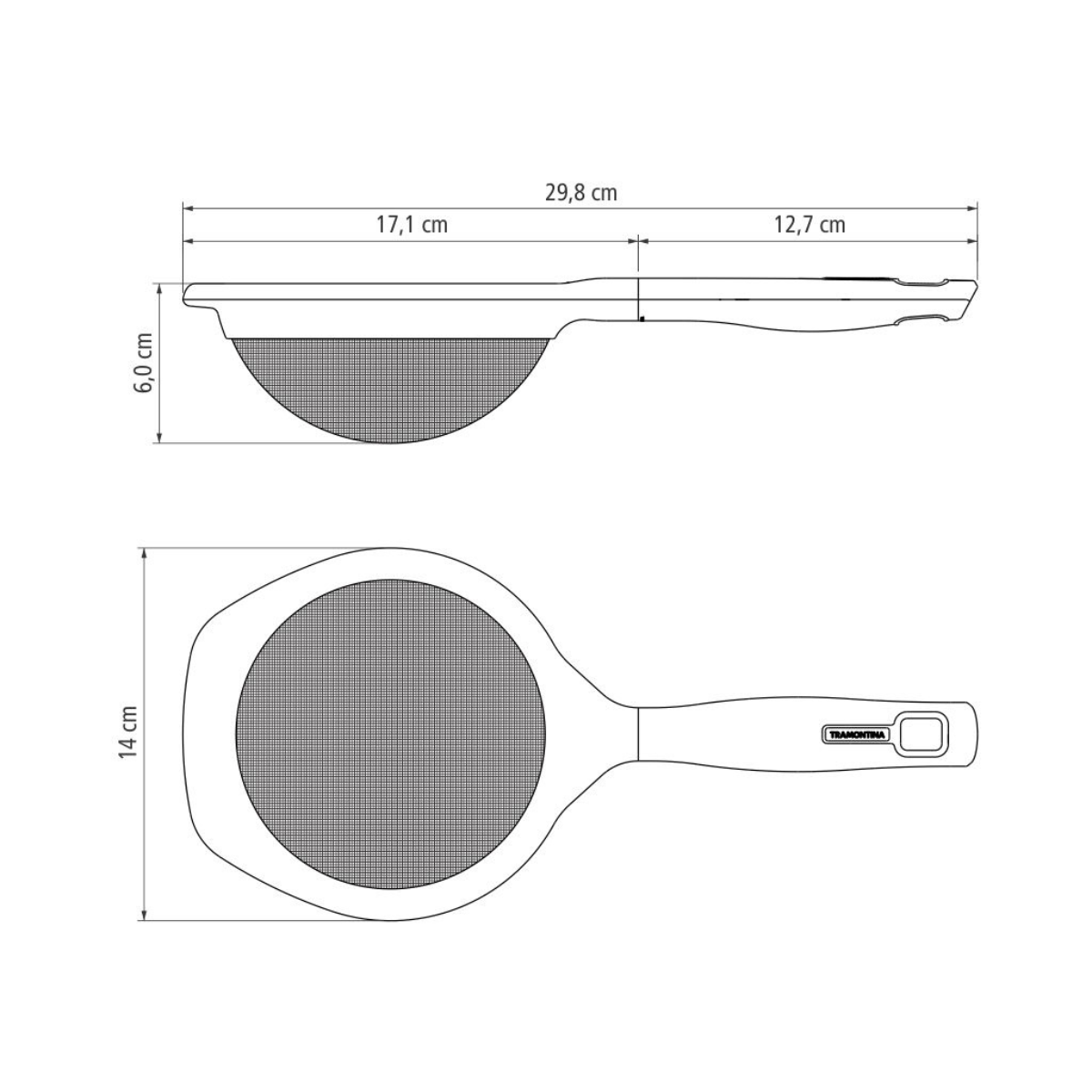 Tramontina Verano Strainer, Polypropylene
