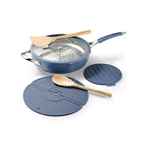Tramontina All-In-One Plus 30cm 7 Pcs Wok Pan Set, Ceramic/Induction/Aluminium