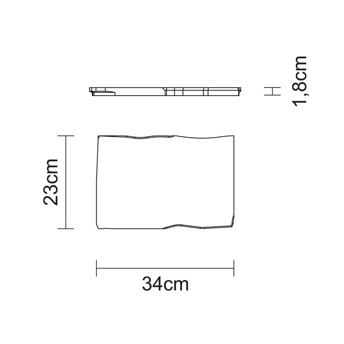 Tramontina Antibacterial Savia Cherry Wood Chopping Board