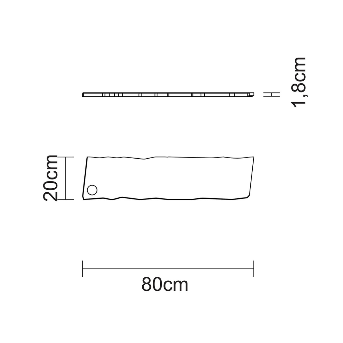 Tramontina Antibacterial Savia Cherry Wood Serving Board