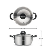 Tramontina Everyday 24cm Casserole, 18/10 Stainless Steel/Induction