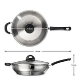 Tramontina Everyday 28cm Wok, 18/10 Stainless Steel/Induction