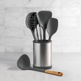 Tramontina Everyday 6 Pcs Silicone Utensils Set with Rotating Holder