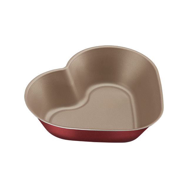 Red heart cake mold with nonstick interior, 24 cm