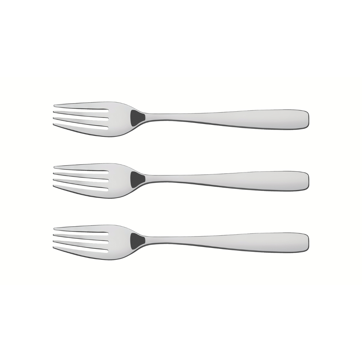 Tramontina Amazonas Table Fork Set, 3 pcs, Stainless Steel