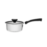 Tramontina Solar Silicone 16cm Sauce Pan with Lid, 18/10 Stainless Steel, Induction