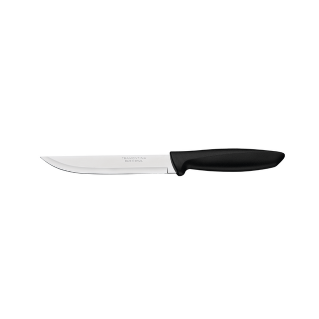 6-inch kitchen knife with stainless steel blade and black handle