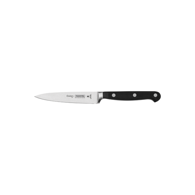 4-inch vegetable and fruit knife, stainless steel blade, black handle