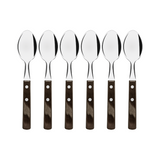 Tramontina Polywood Table Spoon Set, 6 Pcs, Stainless Steel