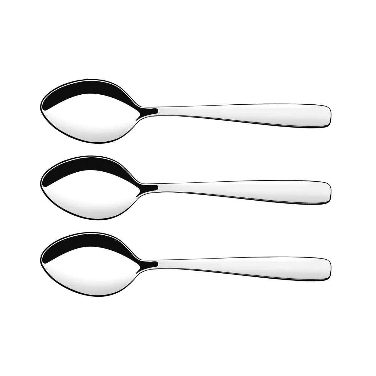 Tramontina Amazonas Table Spoon Set, 3 pcs, Stainless Steel