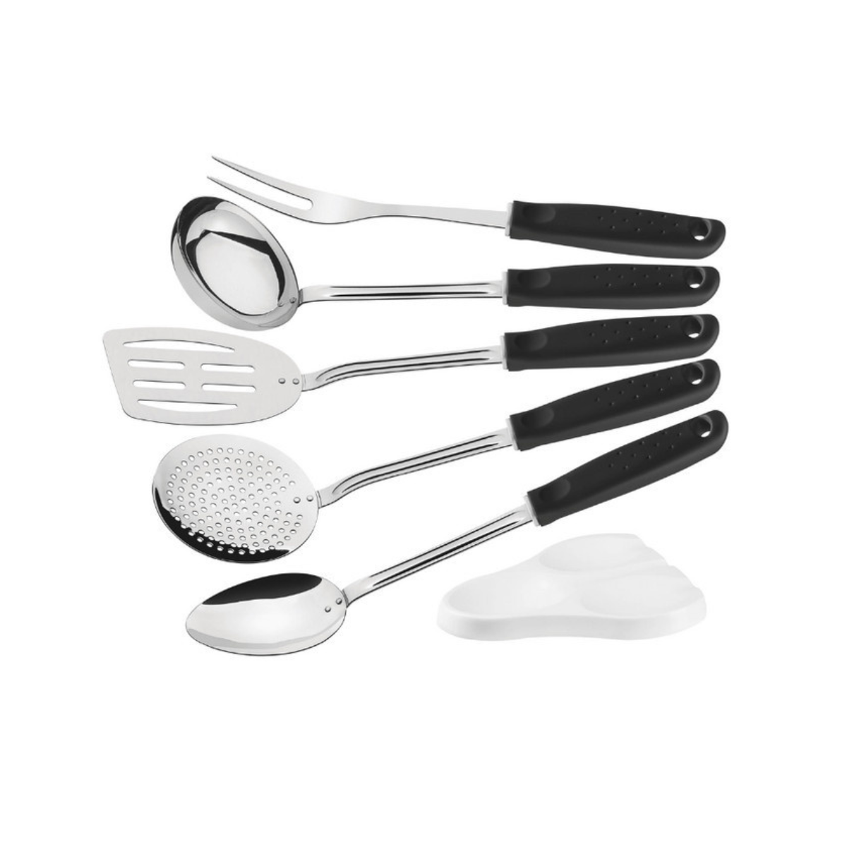 Elements Silicone Black Utensils Set of 8 Elements Silicone Black Utensils Set of 8