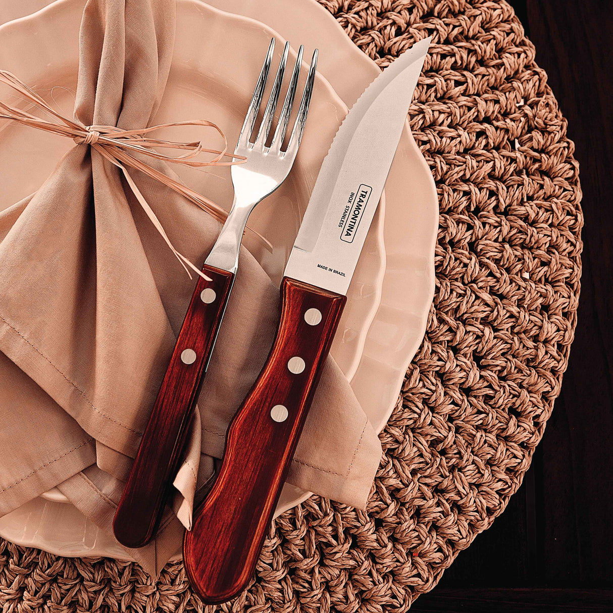 Tramontina Churrasco Jumbo Fork, Stainless Steel