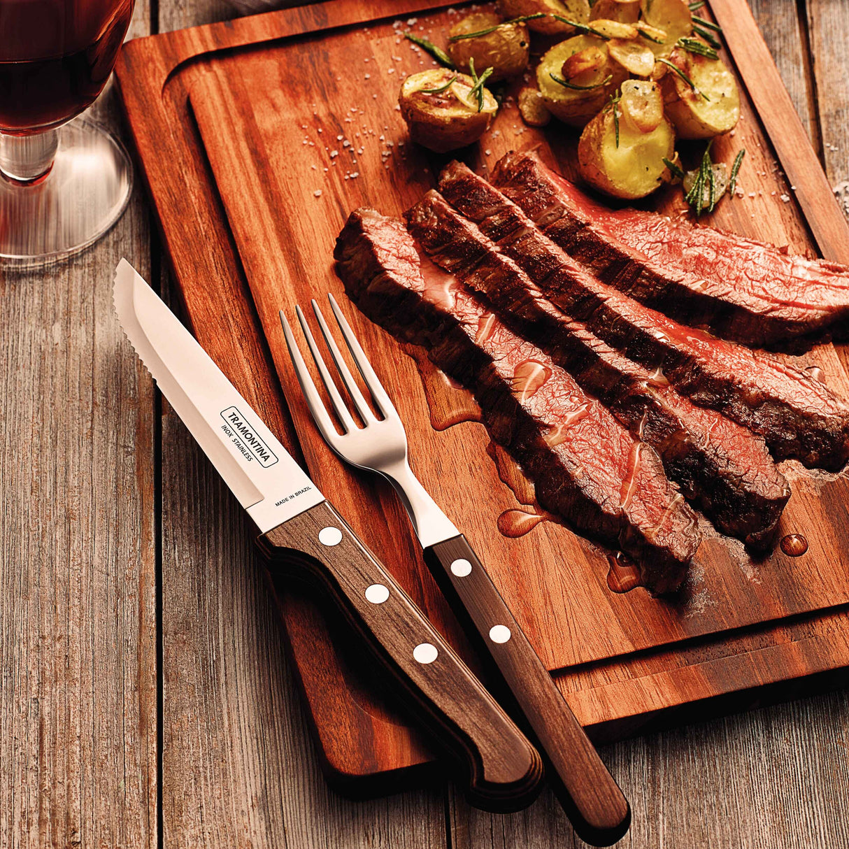 Tramontina Churrasco Jumbo Fork, Stainless Steel