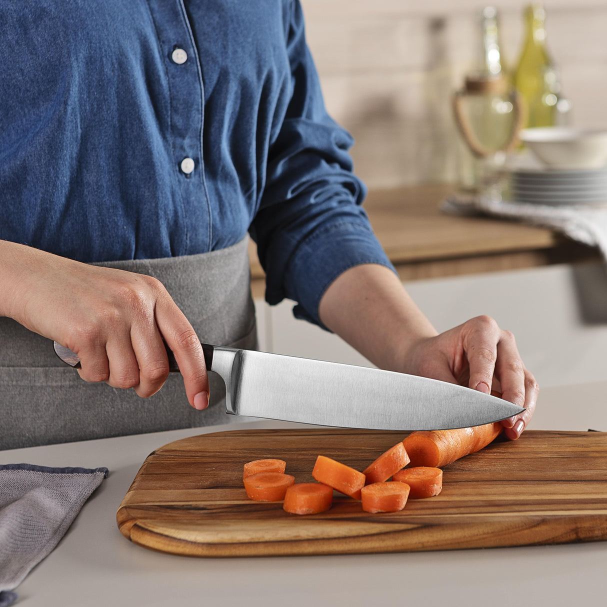 Tramontina Century Wood 8" Chef Knife, Stainless Steel