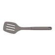 Tramontina Softta grey silicone slotted spatula with oval handle loop
